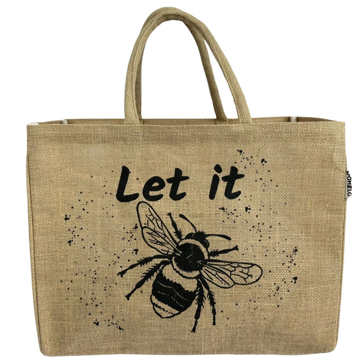 Domelo jute bag shopping bag. Jute shopper bag. Large water-repellent shopping basket/beach bag. Bathing bag XXL/shopping bag gifts for women.