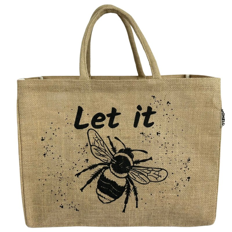 Domelo jute bag shopping bag. Jute shopper bag. Large water-repellent shopping basket/beach bag. Bathing bag XXL/shopping bag gifts for women.