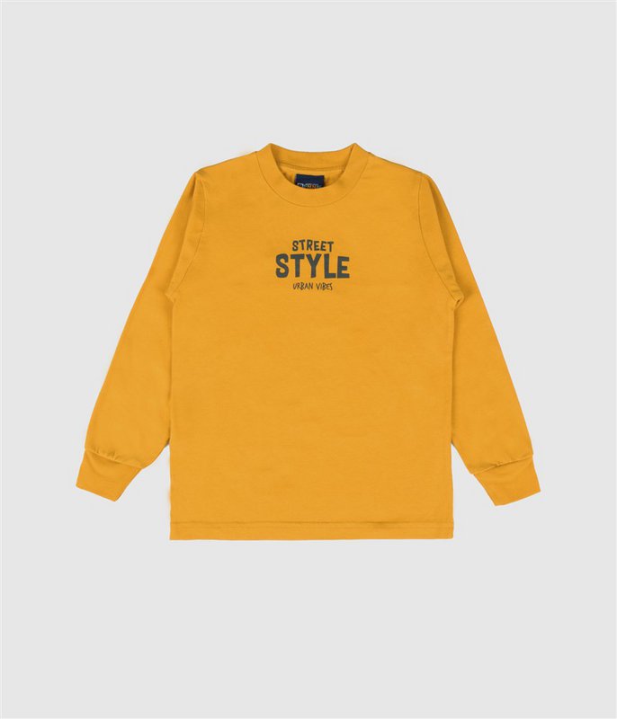 Street Style Cúrcuma – Camiseta de manga larga niño