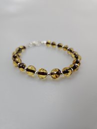 Pulsera de cuentas de ámbar verde regalo de mujer recuerdo pequeño regalo diario
