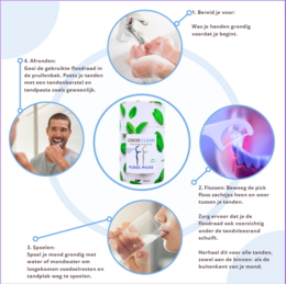 Selecciones de hilo dental Menta