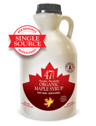 FONTE UNICA Sciroppo d'acero biologico, Canada Grado A, molto scuro, forte 1000 ml