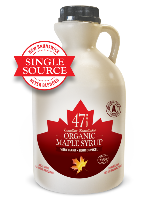 FONTE UNICA Sciroppo d'acero biologico, Canada Grado A, molto scuro, forte 1000 ml