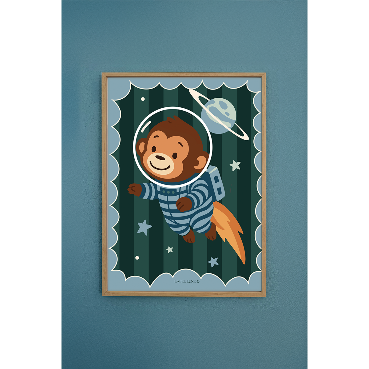 Póster habitación infantil - Mono Onno