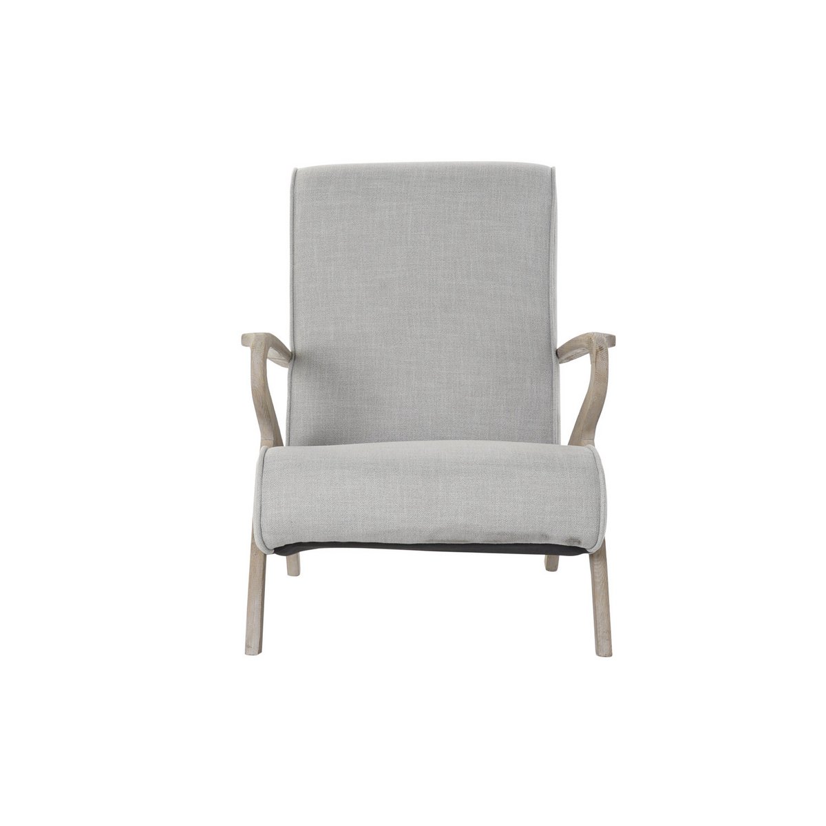 POLYESTER FIR LÆNESTOL 67X80X85 LYS GRÅ MB188990
