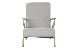 POLTRONA IN ABETE POLIESTERE 67X80X85 GRIGIO CHIARO MB188990