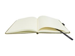 Notebook Kangaro A6 kork linje HC 96 ark 80 gram roomwi med elastik, bånd og penneløkke