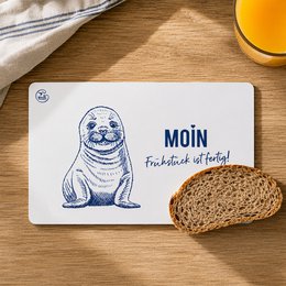 Breakfast board melamine seal “Hello, breakfast is ready!”