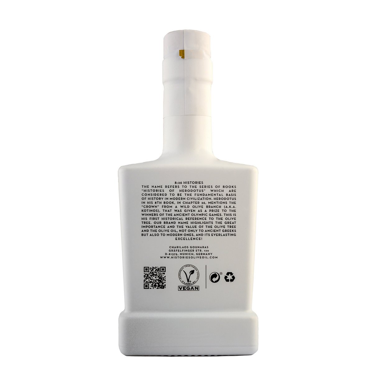 8:26 Histories Extra Virgin Olive Oil 200ml bottle Premium Luxury  Edition