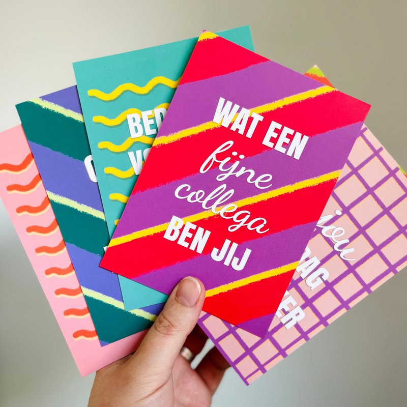 Waarderingskaart 'Jij kleurt mijn dag'