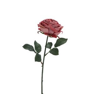 Rosensamt, 1 Blüte, L38cm, pink-rosa