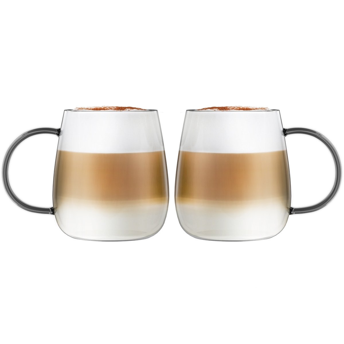 SET de 2 vasos monopar con mango gris 400 mlBOLLA 1159