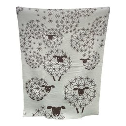 PECORA FIORE DI DENTE DI LEONE - coperta 100% lana neozelandese