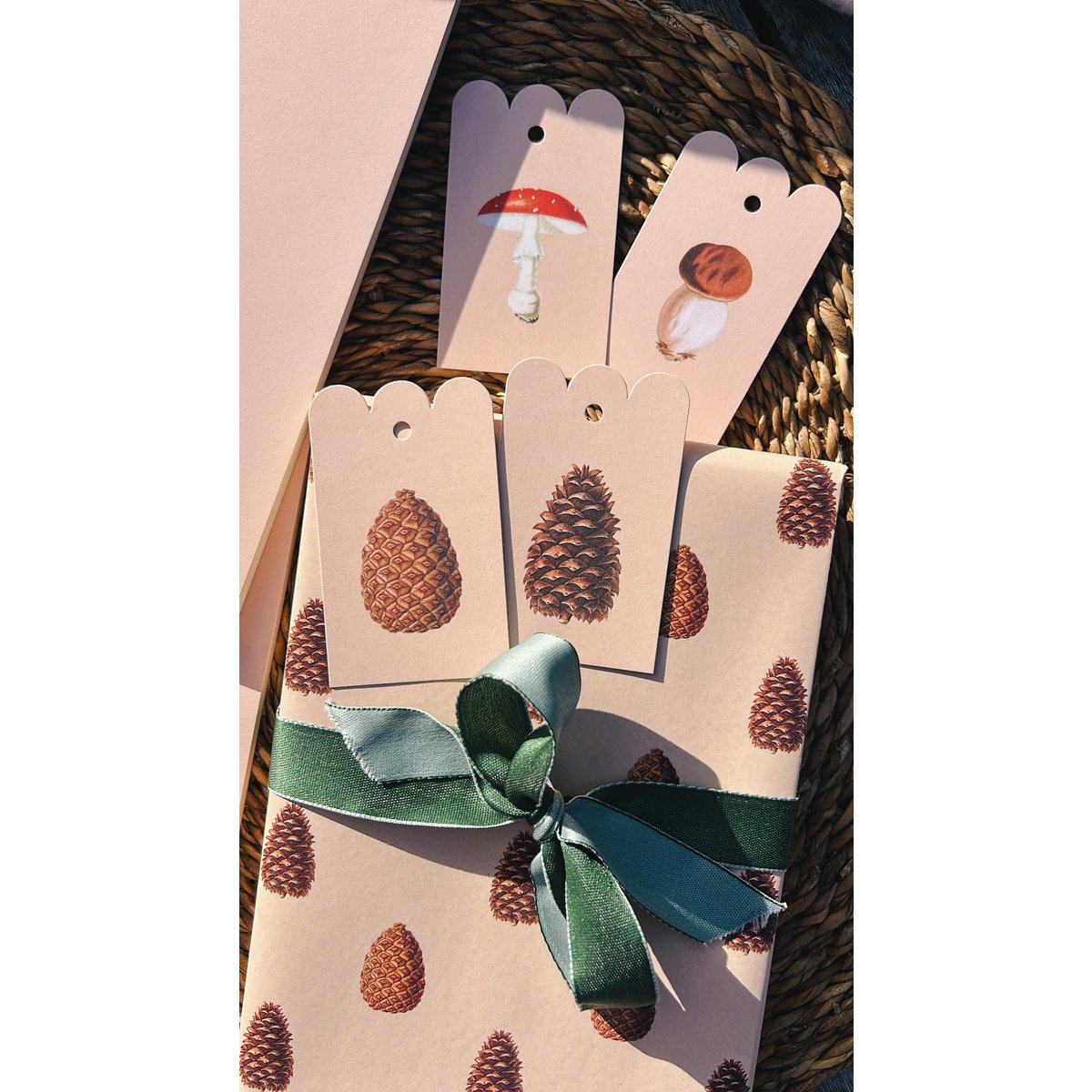 Geschenkpapier Zapfen