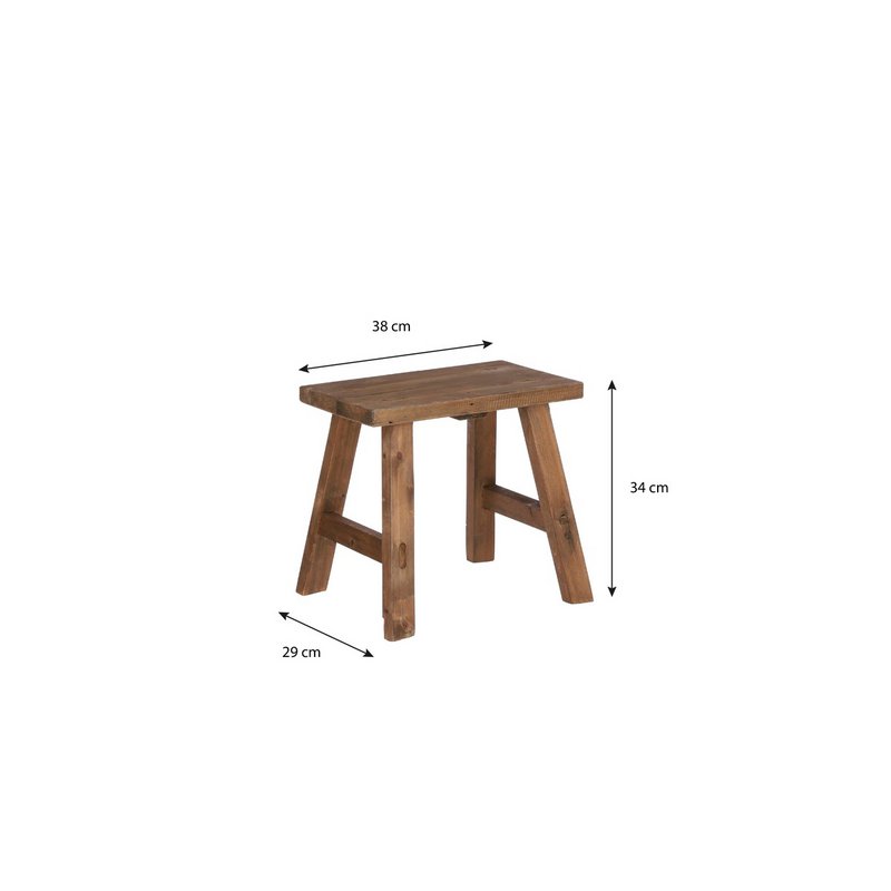 Sgabello Marrone Grassetto