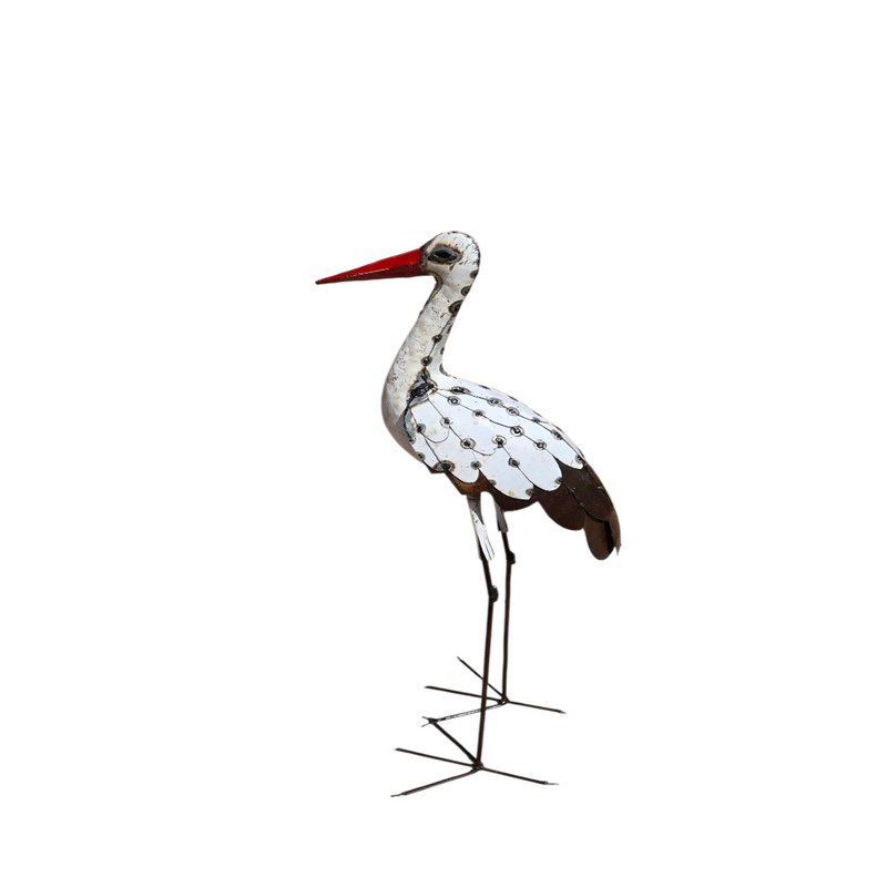 METALEN NATUURLIJKE WIT MIDDELGEVEERDE OOIEVAARSVOGEL