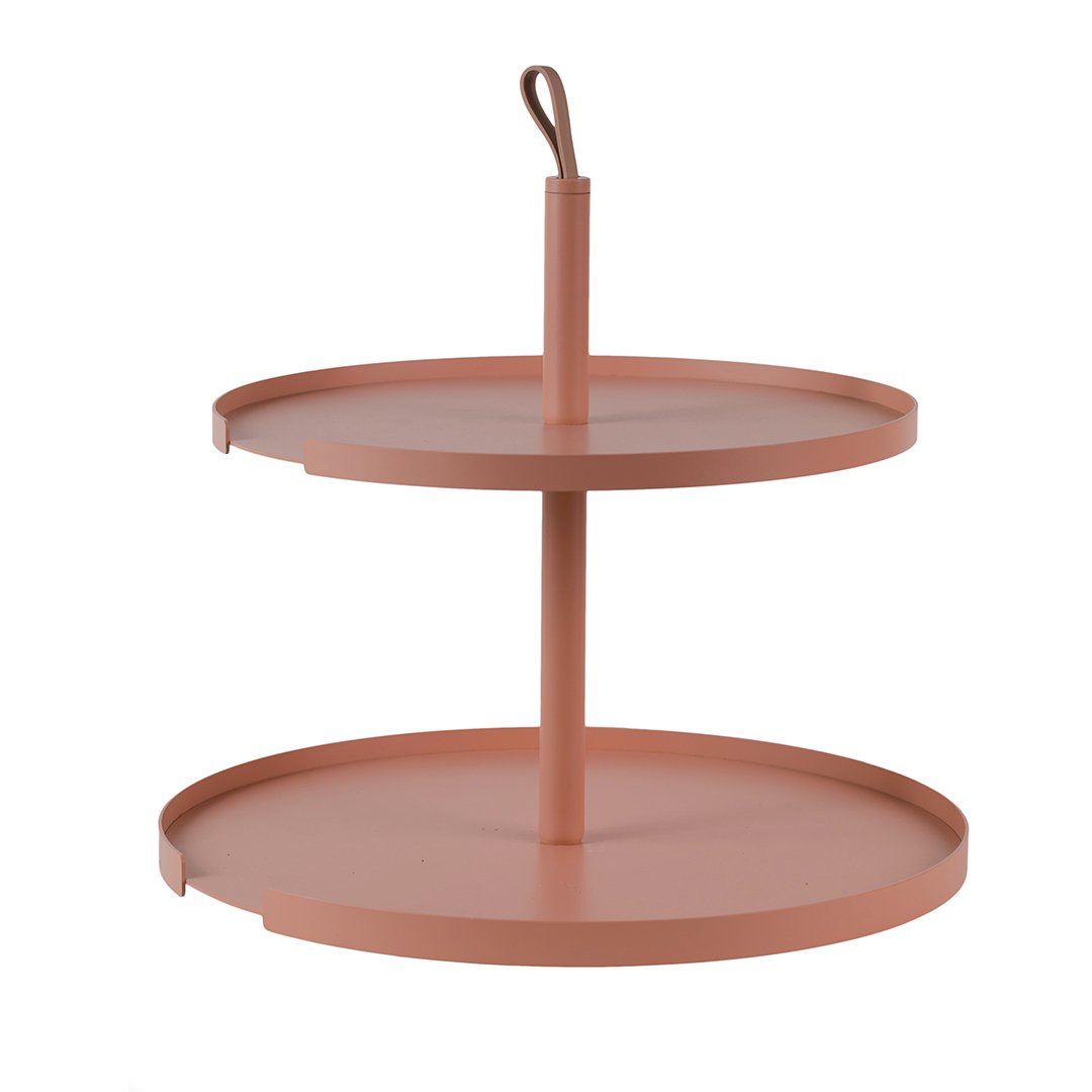 BIG HUG CAKE STAND 2 LEVEL - clay