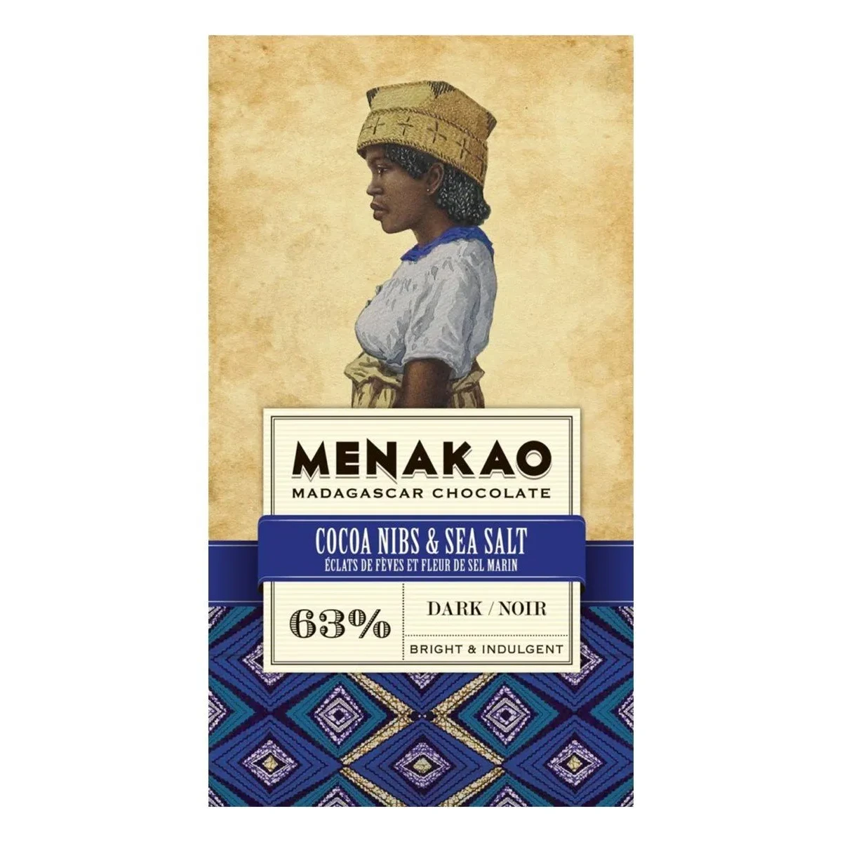 Cocoa Nibs and Sea Salt (63% dark)
