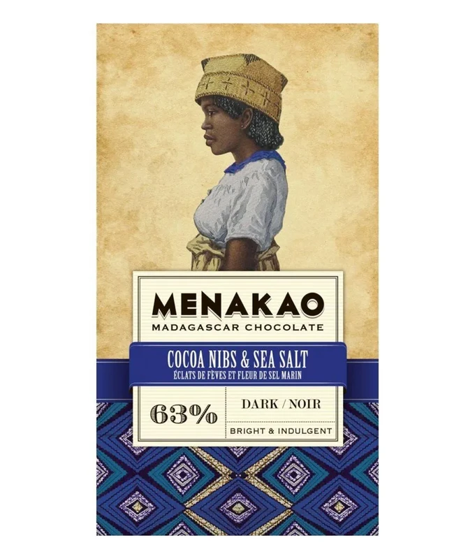 Cocoa Nibs and Sea Salt (63% dark)