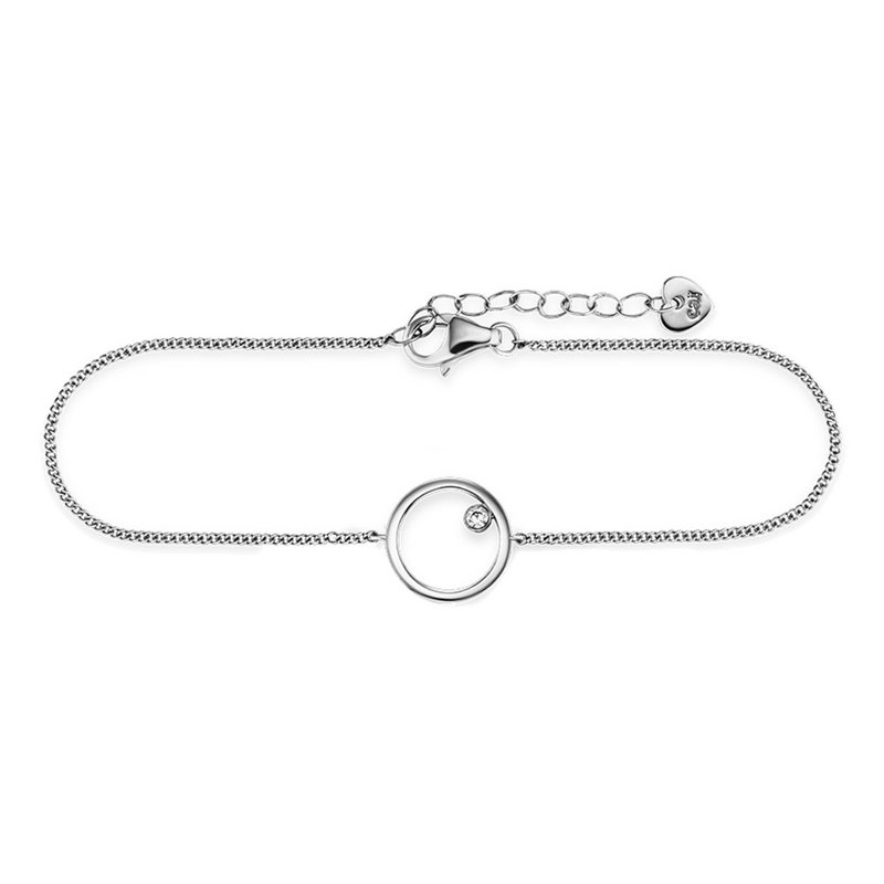 Brazalete 925/- Plata de Ley Kreis Zirkonia