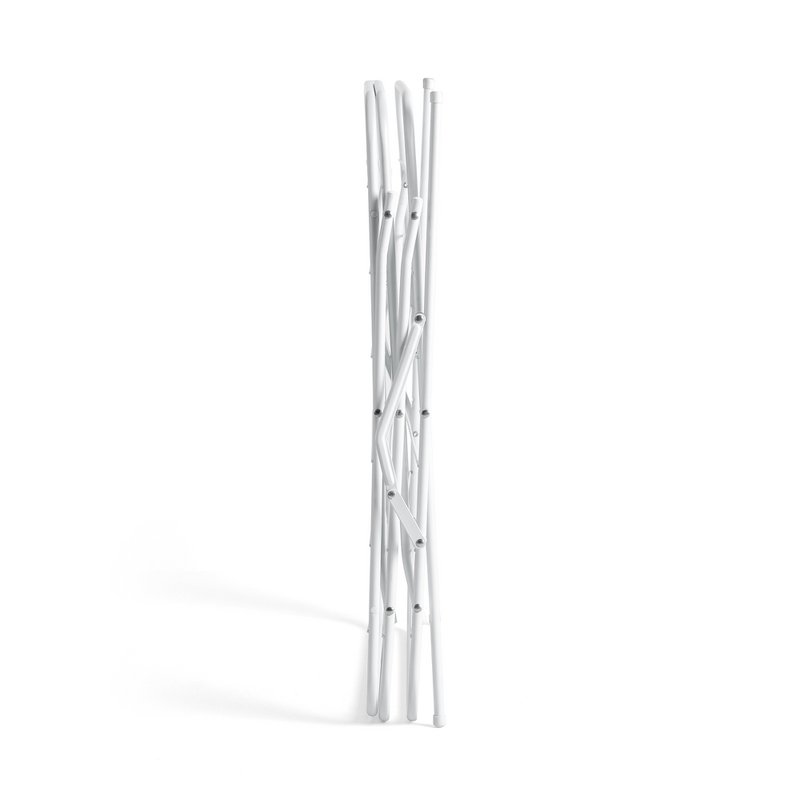 Rayén | Vertikale Wäscheleine, einfach zusammenklappbar, 14 m Trockenfläche, mit Beinverriegelungssystem, mit rutschfesten Stoppern, 61 x 138 x 44,5 cm