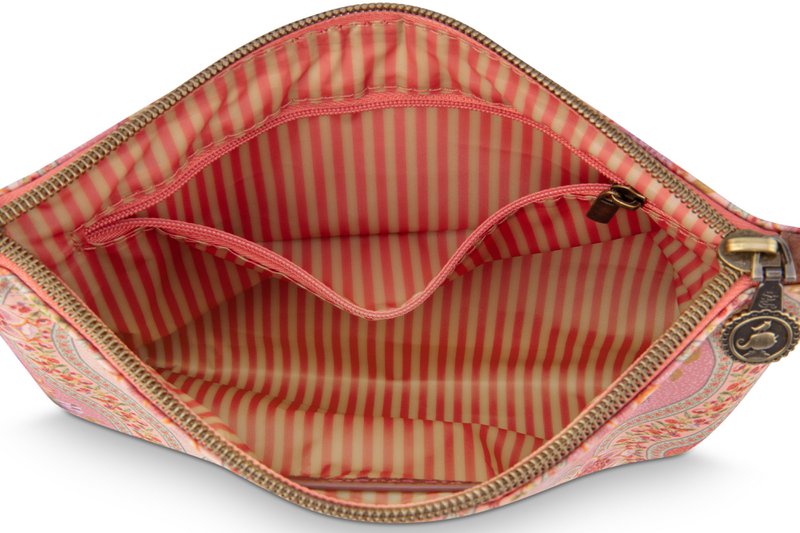 Charly Cosmetic Flat Pouch Medium Ornamento Orange 24x1x15.5cm