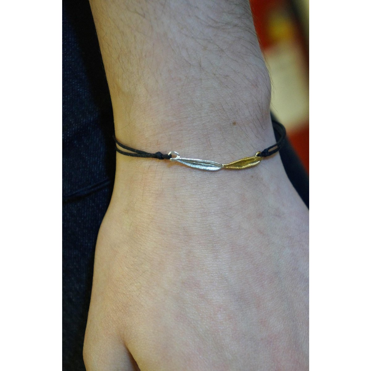 Sterling Silver Olive Leaf Bracelet - Delicate Nature Inspired