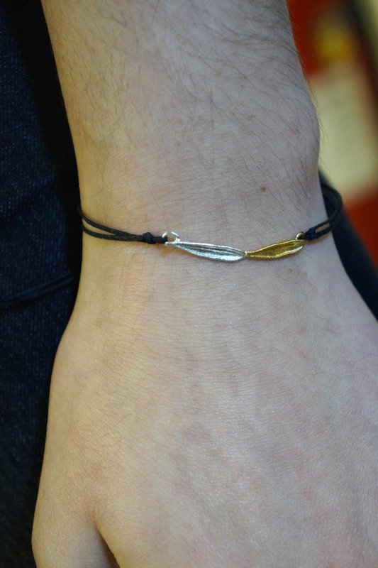 Sterling Silver Olive Leaf Bracelet - Delicate Nature Inspired