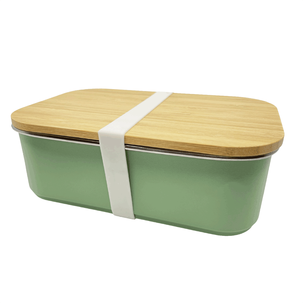 Silicone elastic lunch box (set) - White