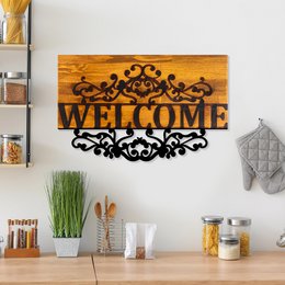 MA-440 Hout metalen muurschildering