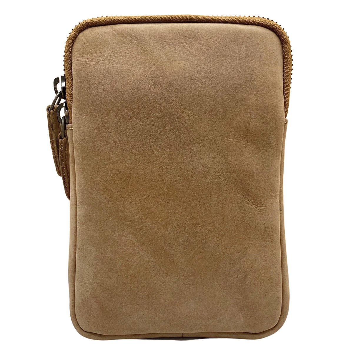 Lederhandytasche für Damen und Herren mit verstellbarem Schultergurt in 5 Farben