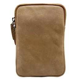 Lederhandytasche für Damen und Herren mit verstellbarem Schultergurt in 5 Farben