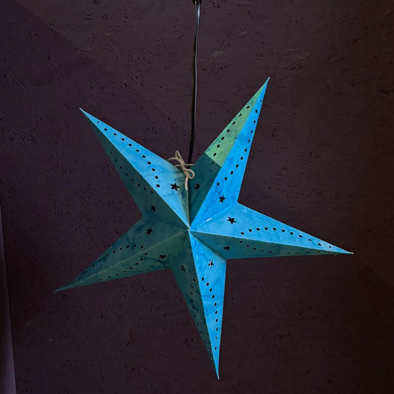 Paper star jasper mini turquoise