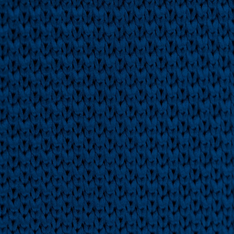 Midnight blue knitted pocket square