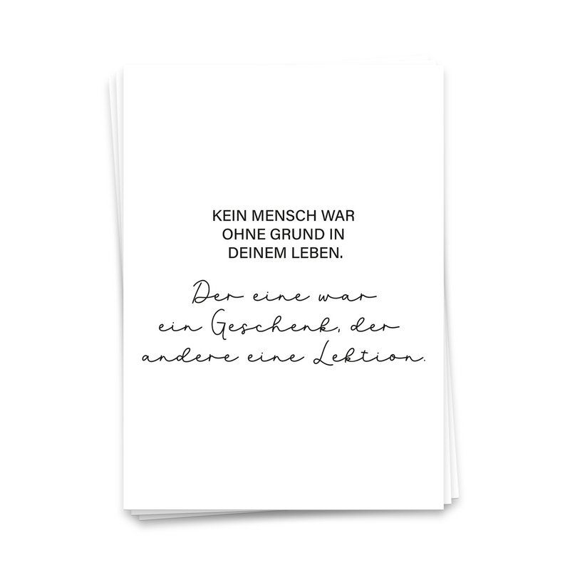 Nadie estaba en tu vida sin motivo - set de postcard 10 set