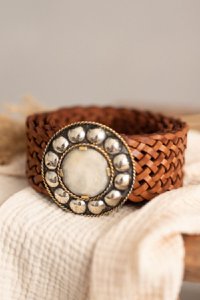 Brown Leather Belt Width