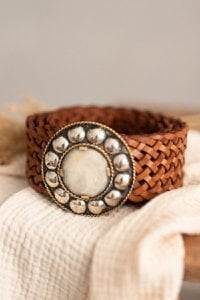 Brown Leather Belt Width
