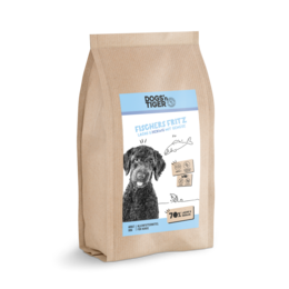 Premium dry dog food with salmon and herring, grain-free formula for adult dogs. Bag contains 2kg or 12kg of high-quality pet food.