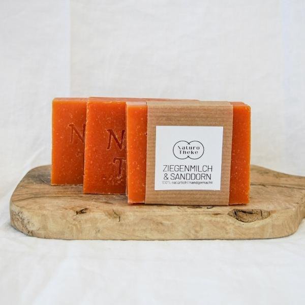Goat milk and sea buckthorn natural soap | 45g/90g