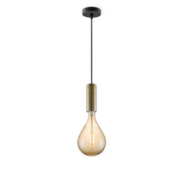 Home Sweet Home hanglamp brons Saga Pear - G160 - dimbaar E27 amber
