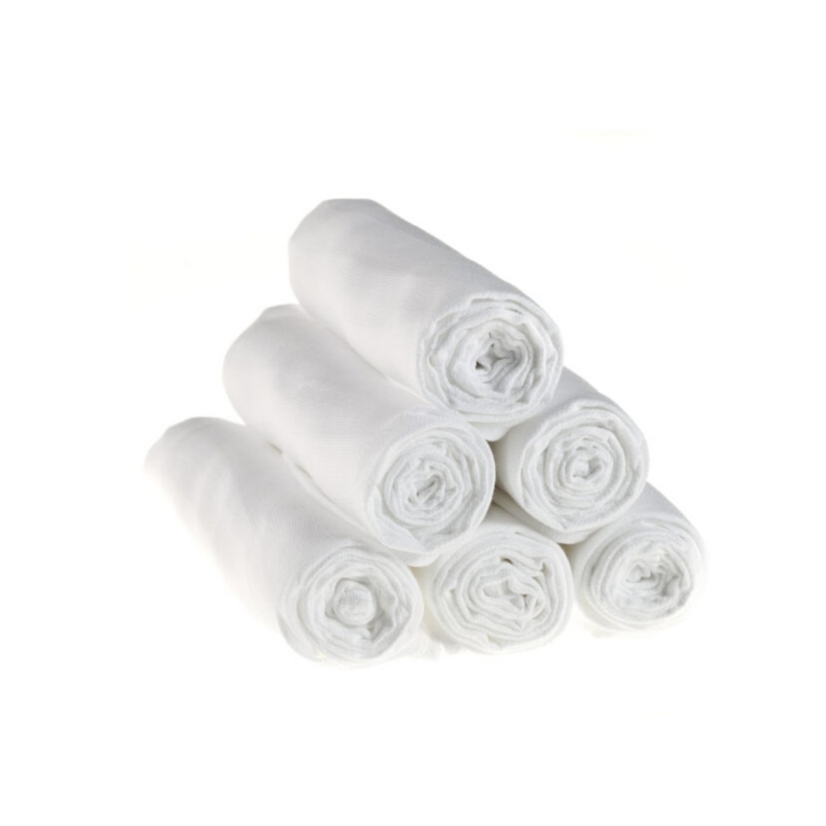 Hydrophile Tücher-Hydrophile Windeln 80×80 cm-Set mit 6 Stück-100% Baumwolle-Weiß