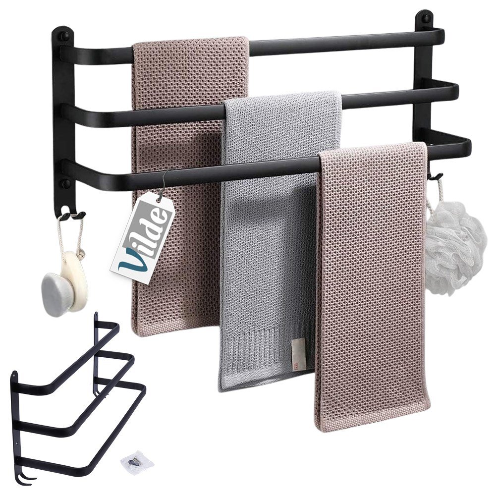 Handdoekrail metaal 50cm
