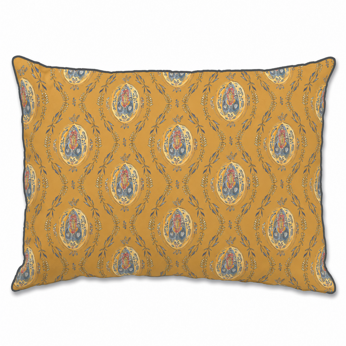 Cushion cover - 60x40 cm - SUZANNE - Ocher