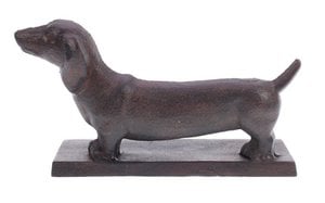 Dachshund doorstop metal