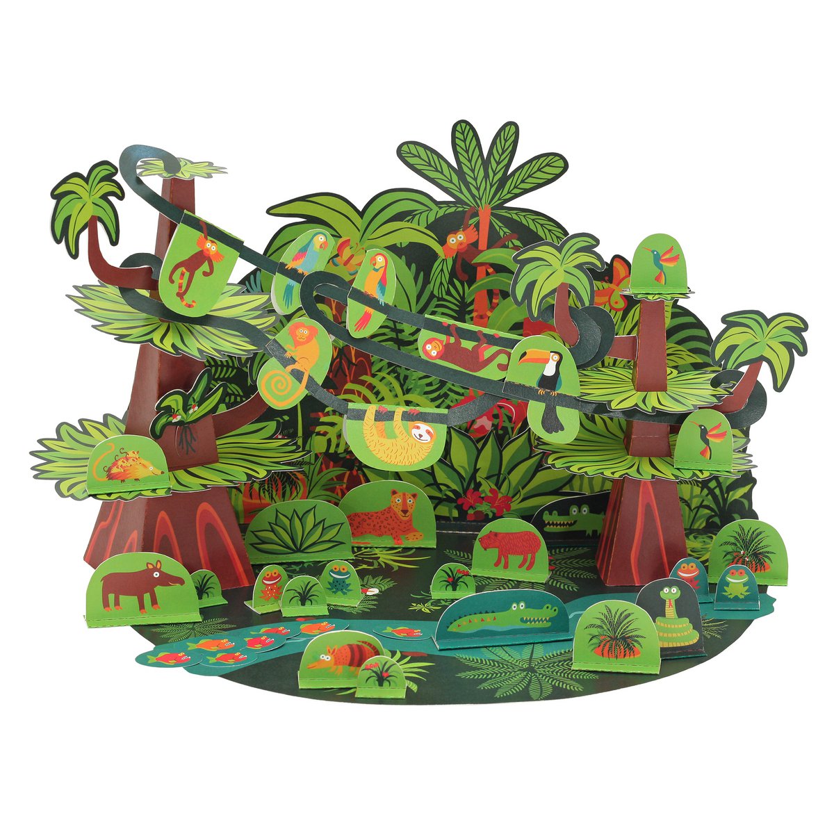Tropical Forest Paper Toy