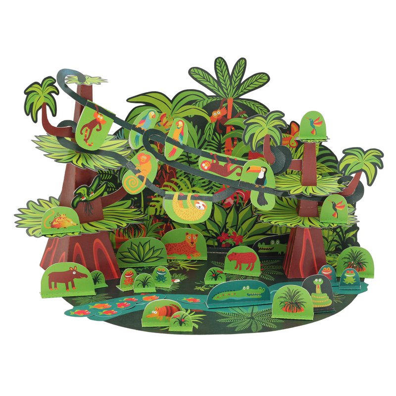 Tropical Forest Paper Toy