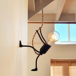 M. Bright One | Lampe suspendue | Cordon 75 cm ressemble à une vraie corde | Facilement réglable en hauteur
