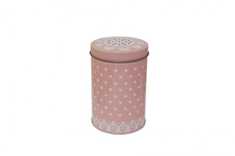 Zuckerstreuer rosa mit Punkten 10 cm Isabelle Rose