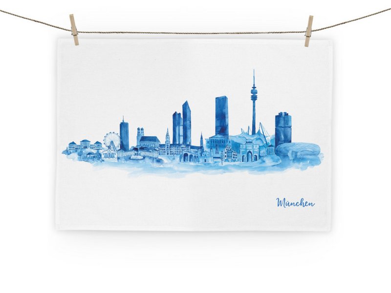 Tea towel Munich