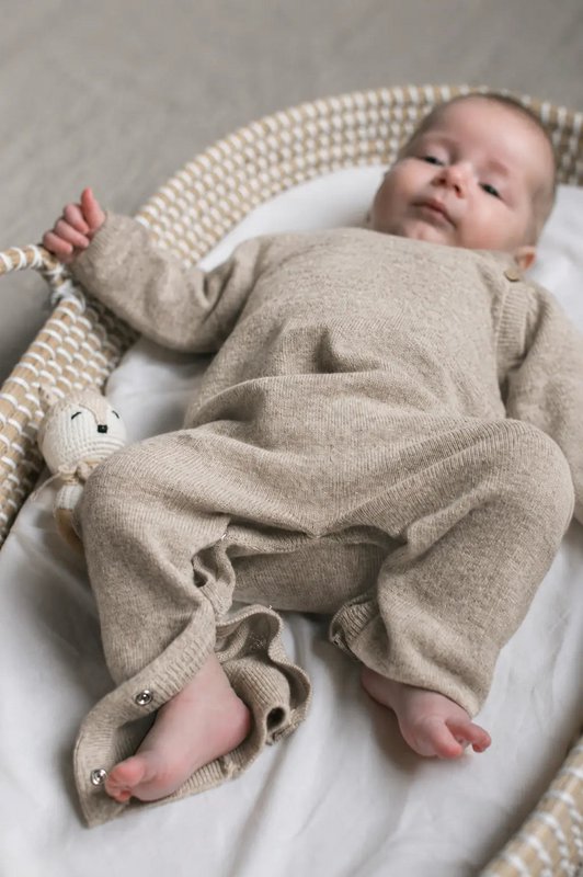 Jumpsuit Sky — Merino & Cashmere | Sand